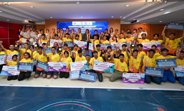 ทีมเยาวชนไทยจากภูมิภาคต่างๆ ร่วมแข่งขันในเวที ‘หนูน้อยจ้าวเวหา’ ชิงถ้วยพระราชทานพระบาทสมเด็จพระเจ้าอยู่หัว  จุดประกายเสริมสมรรถนะเยาวชน ด้วยปัญญาประดิษฐ์และเทคโนโลยีโดรน