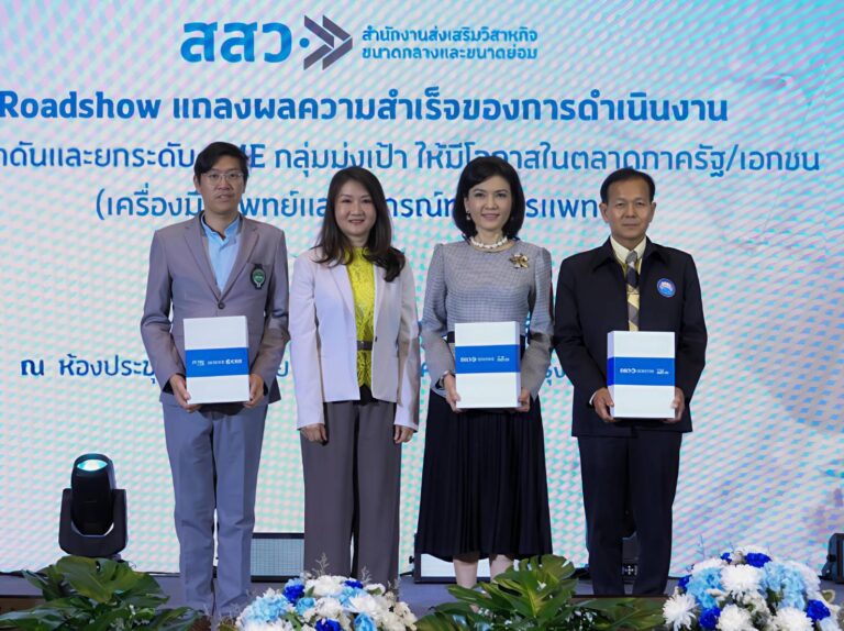 สสว. ประกาศความสำเร็จการผลักดันและยกระดับ SME ในกลุ่ม ร้านขายยารวมถึงผู้ผลิตผู้ค้าเครื่องมือแพทย์และอุปกรณ์ทางการแพทย์ประจำปี 2568