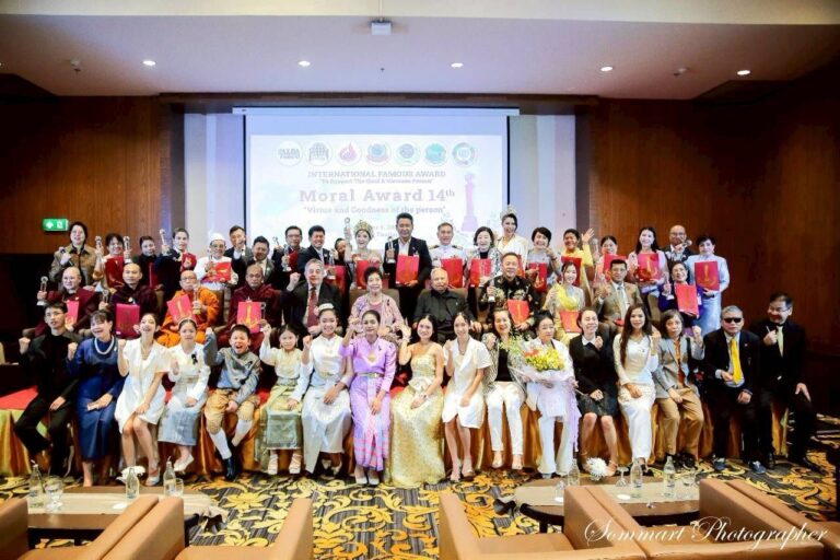 รางวัล Moral Award ครั้งที่ 14 จากองค์กรเครือข่าย UN คึกคัก บุคคลสำคัญจากหลายประเทศเข้ารับรางวัล
